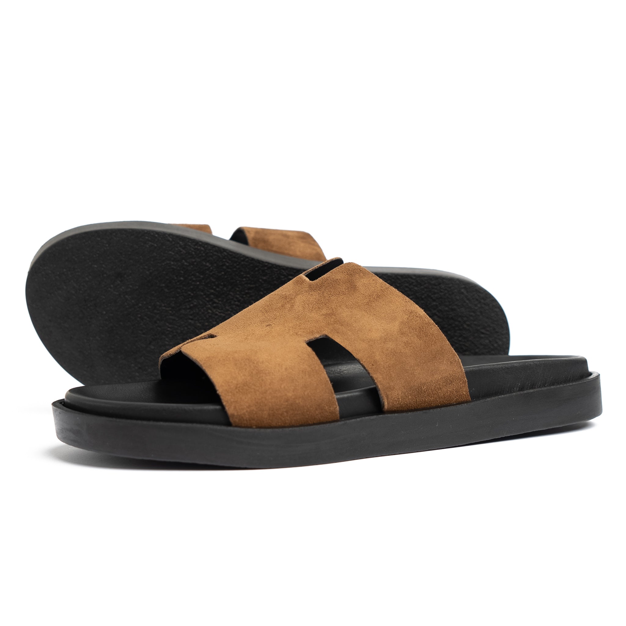 Sandales en cuir Marron 003