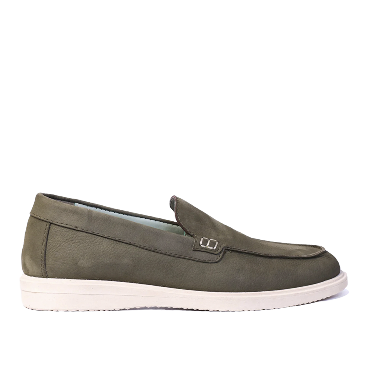 010 Mocassins Summer en nubuck Kaki