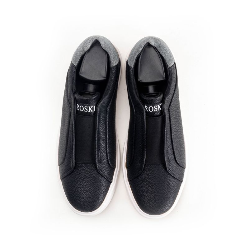 Basket Homme 0011 - Cuir Noir