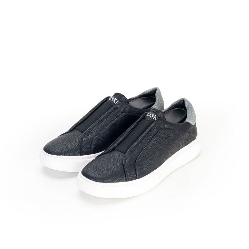 Basket Homme 0011 - Cuir Noir