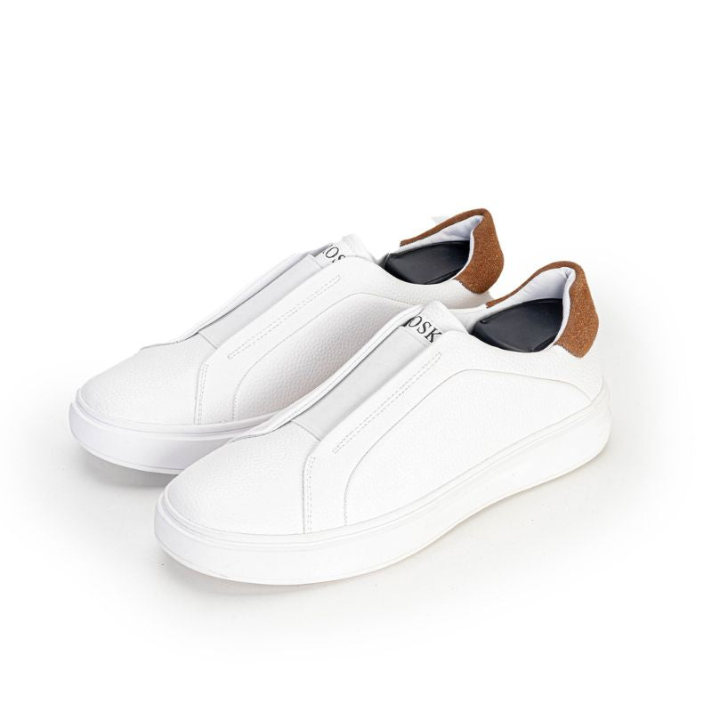 Basket Homme 0011 - Cuir Blanc