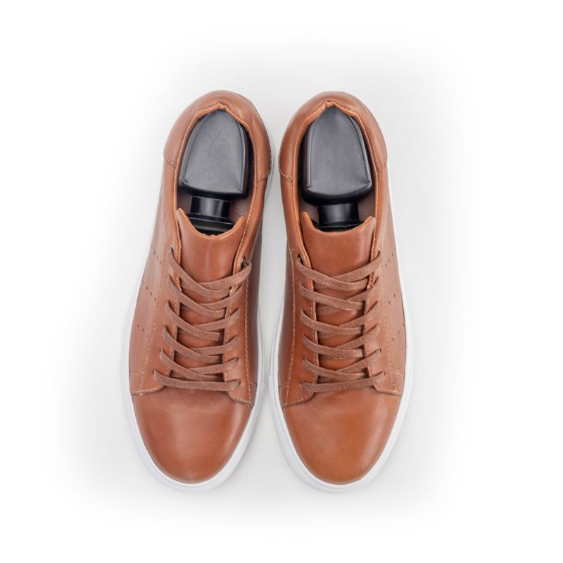 Basket Homme 0012 - Cuir Tabac