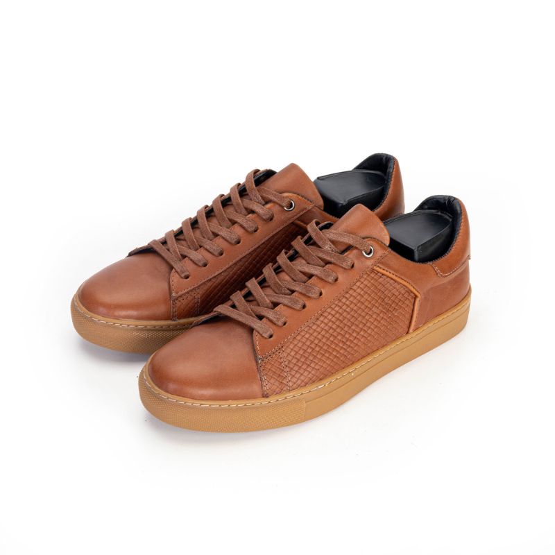 Basket Homme 0013 - Cuir Tabac