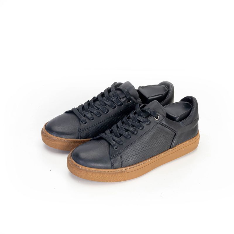 Basket Homme 0013 - Cuir Noir