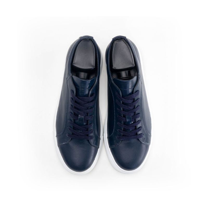 Basket Homme 0014 - Cuir Bleu