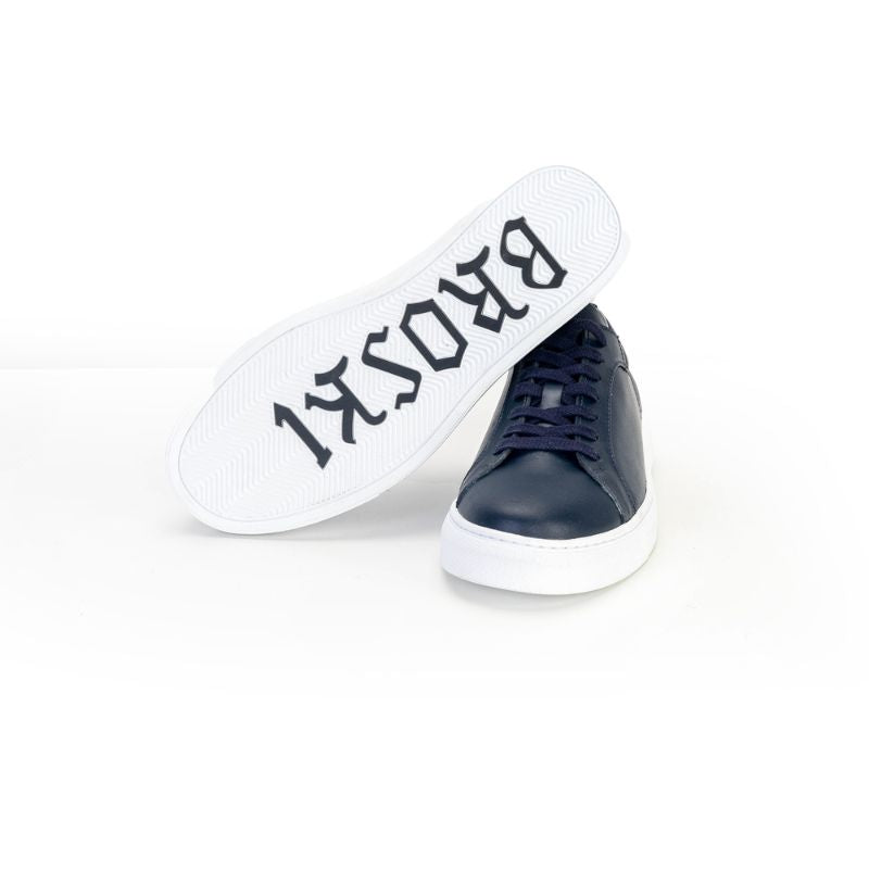 Basket Homme 0014 - Cuir Bleu