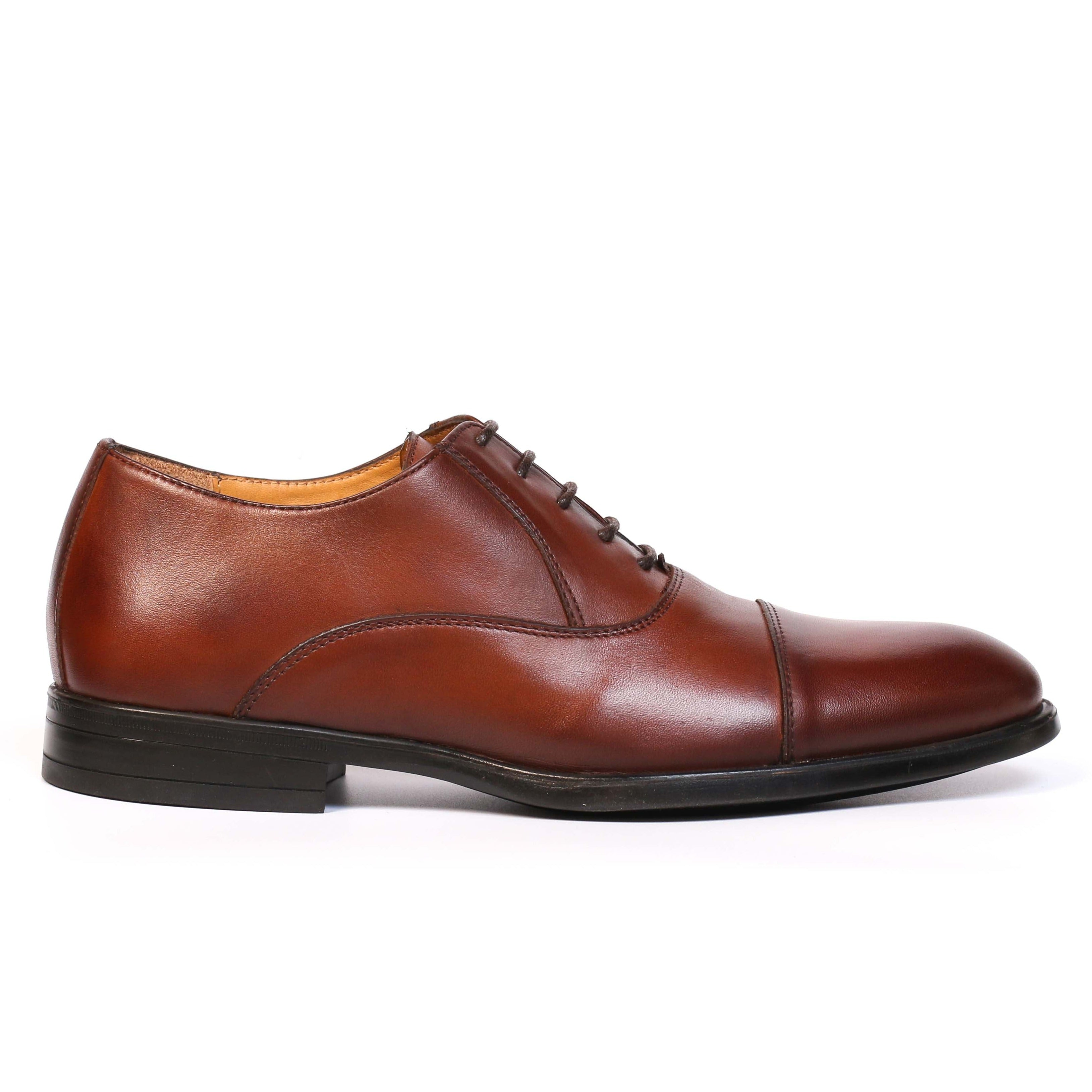 Chaussure en Cuir Tabac-104