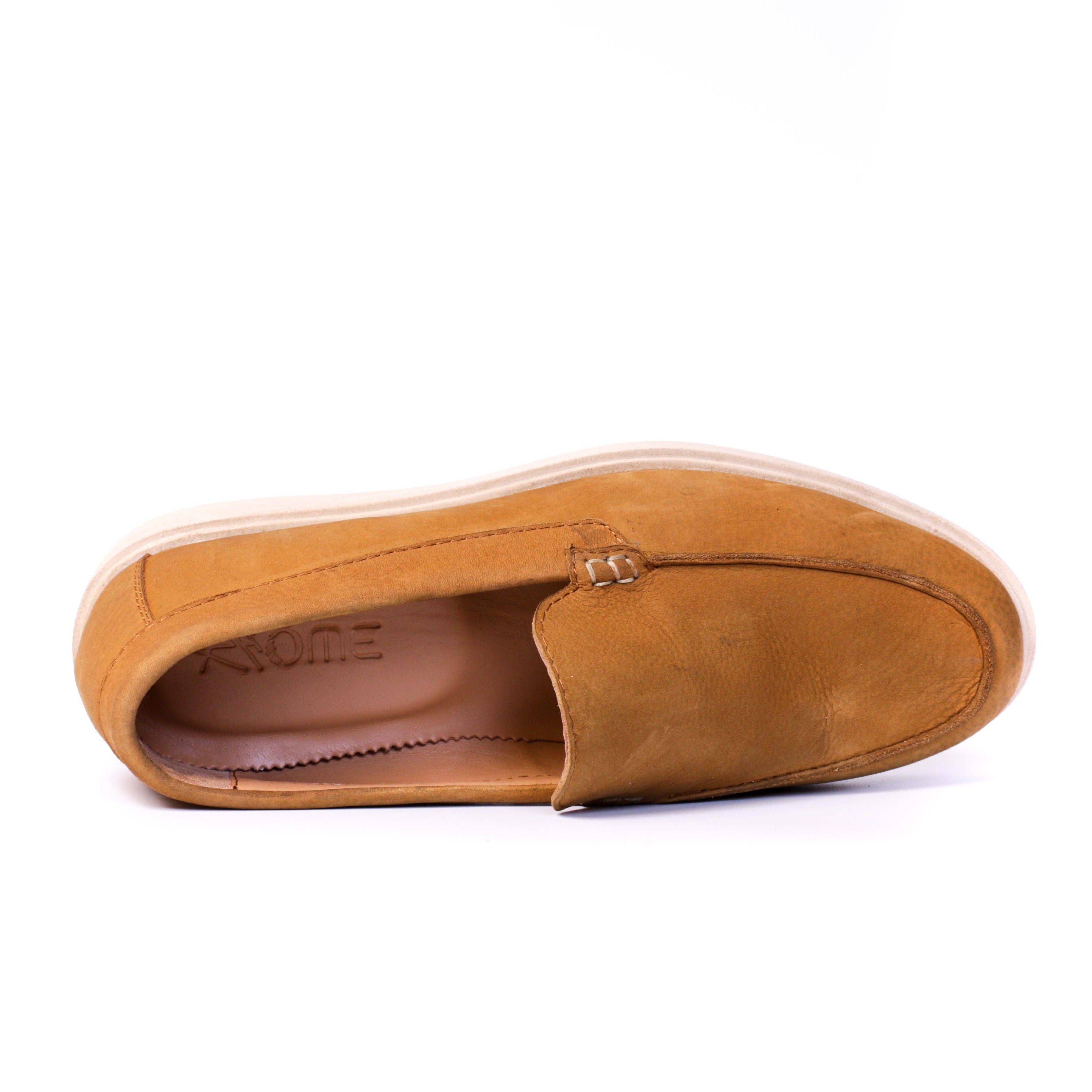 010 Mocassins Summer en nubuck Tabac