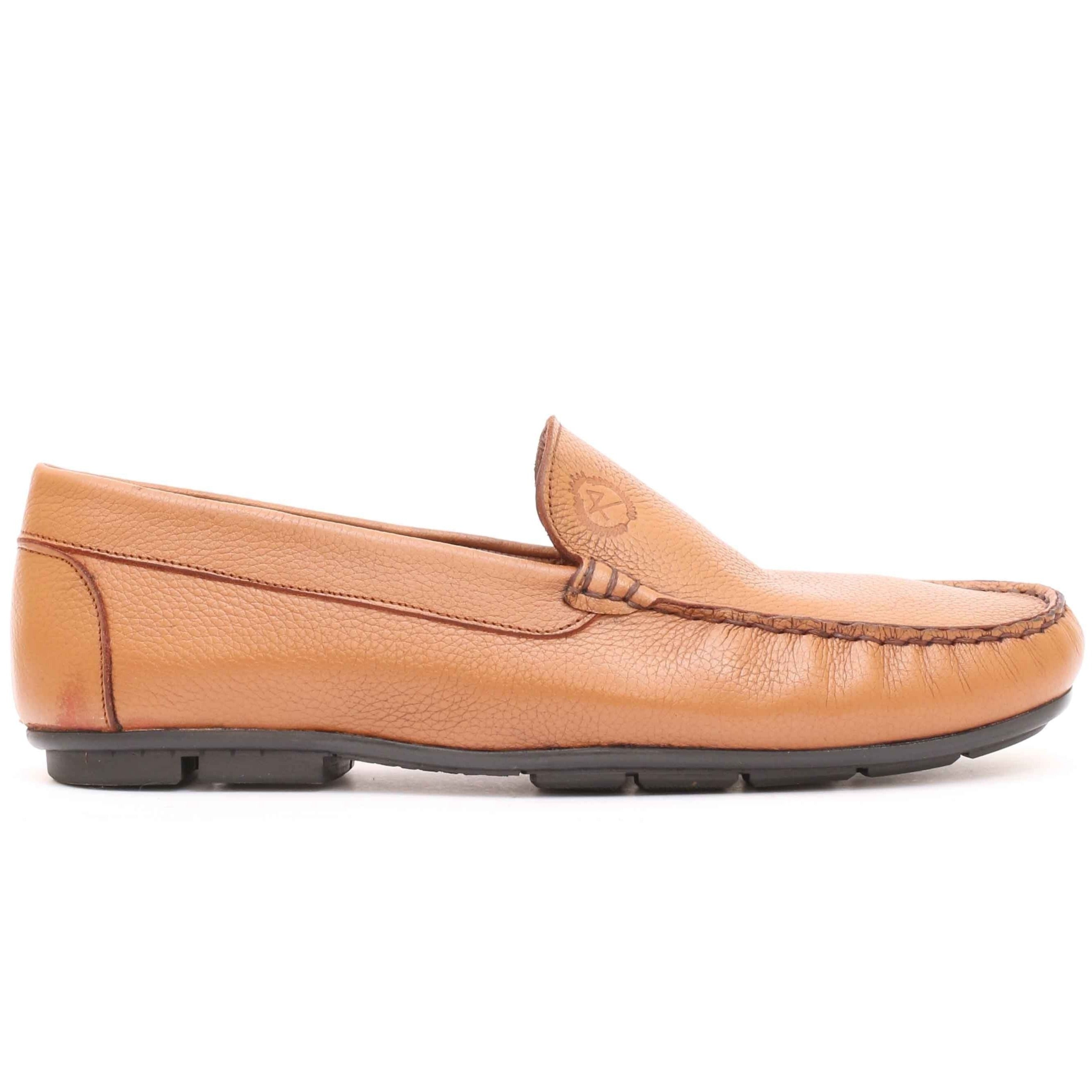 Mocassin en Cuir Tabac 092