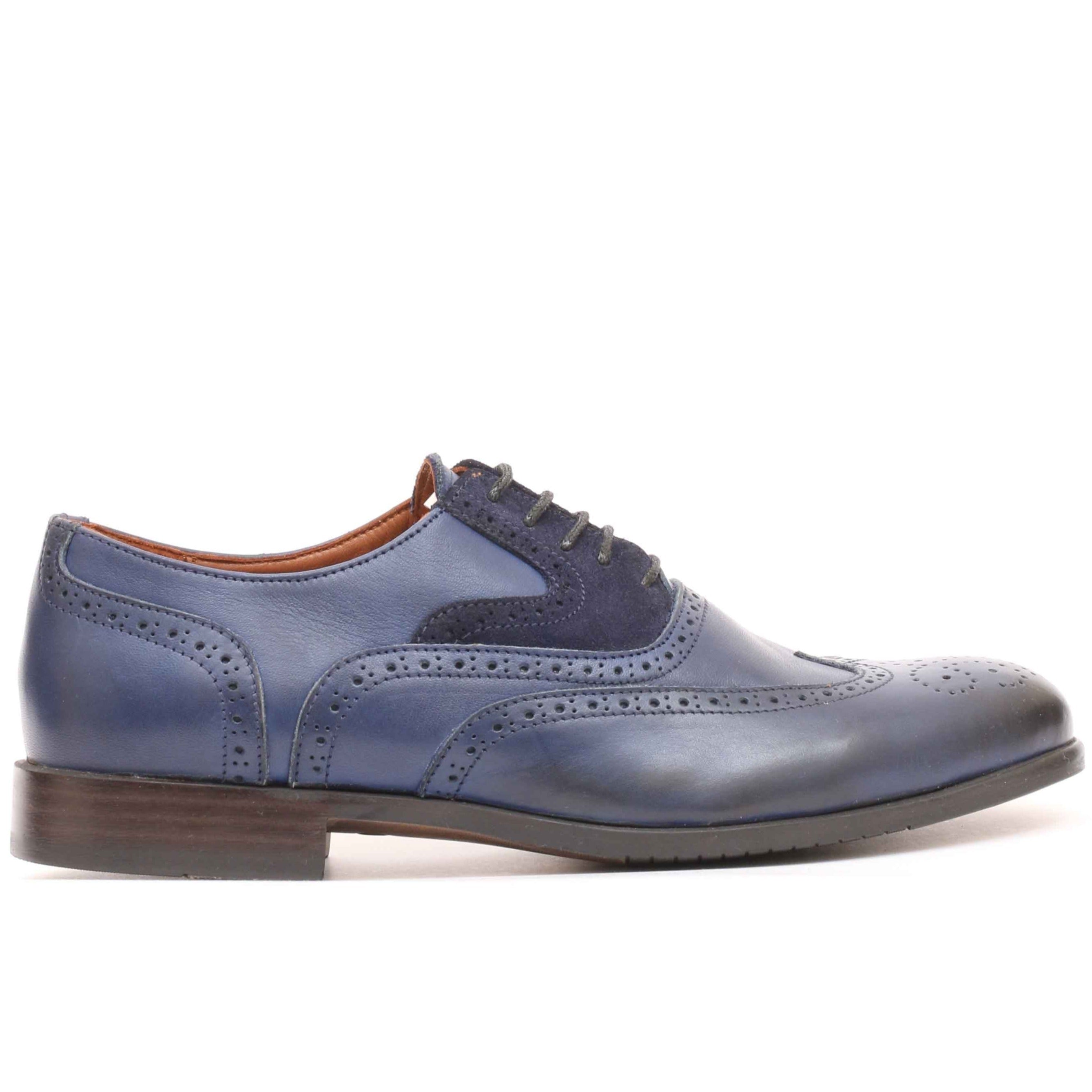 Chaussure en Cuir Bleu 106