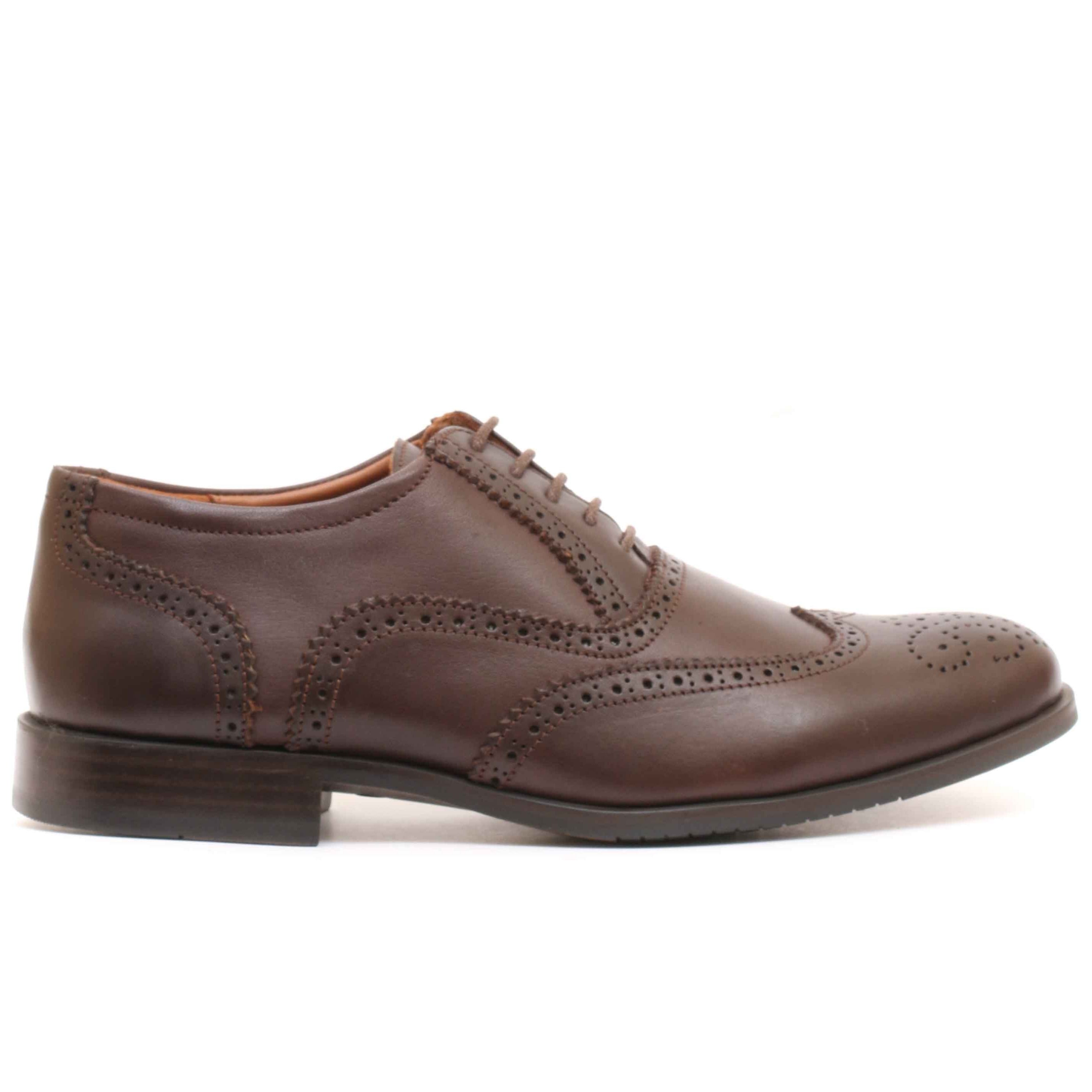 Chaussure en Cuir Marron-706