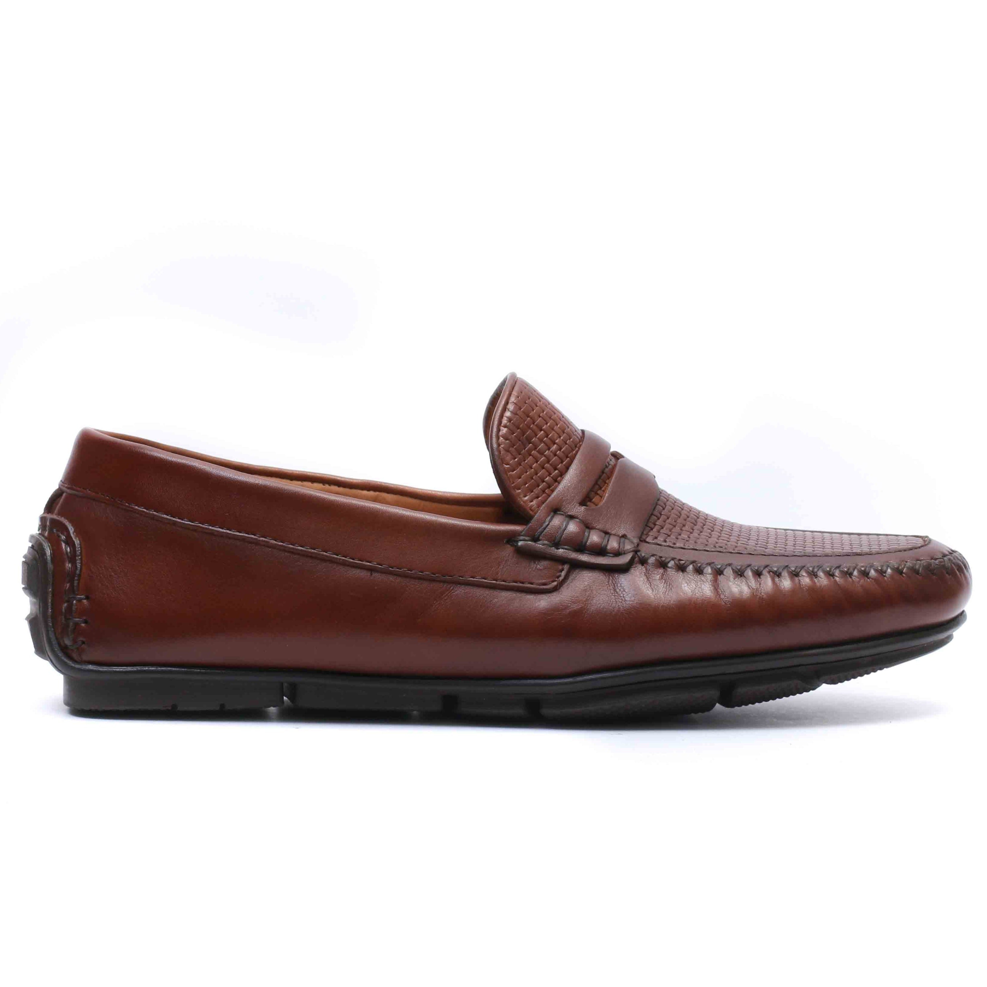 Mocassin en Cuir Marron 202