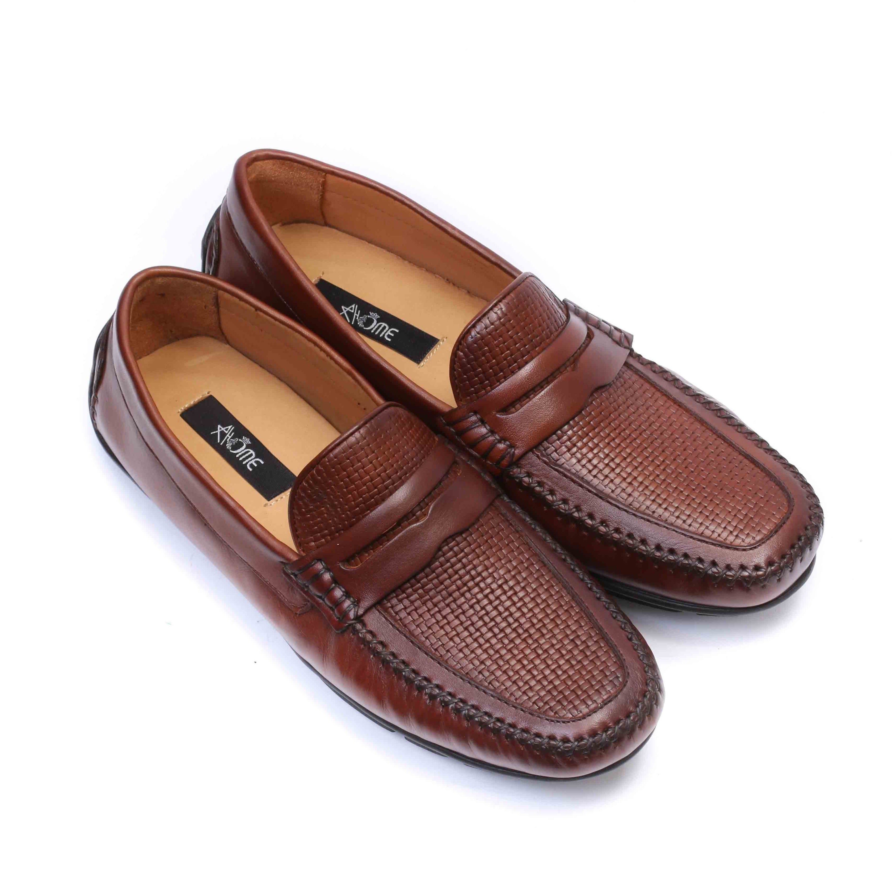 Mocassin en Cuir Marron 202