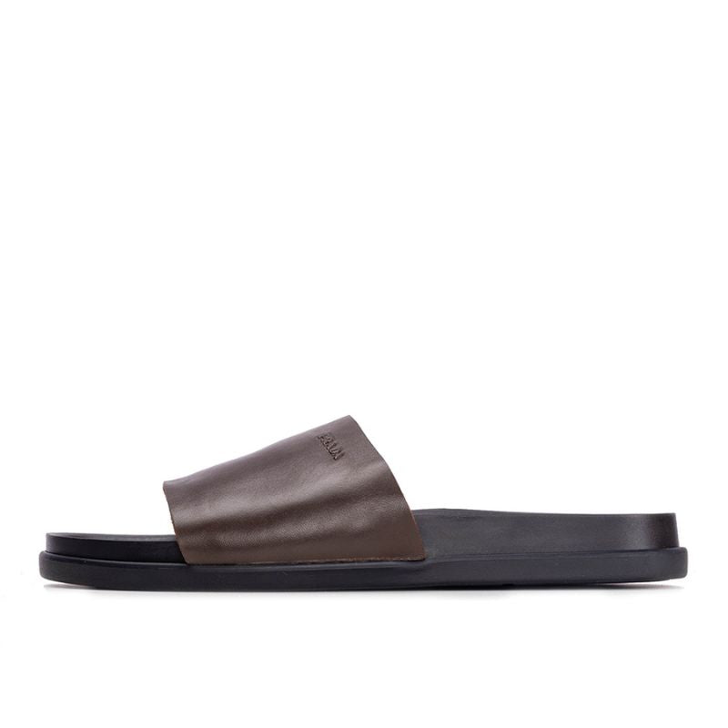 010 Sandales Homme en cuir Marron