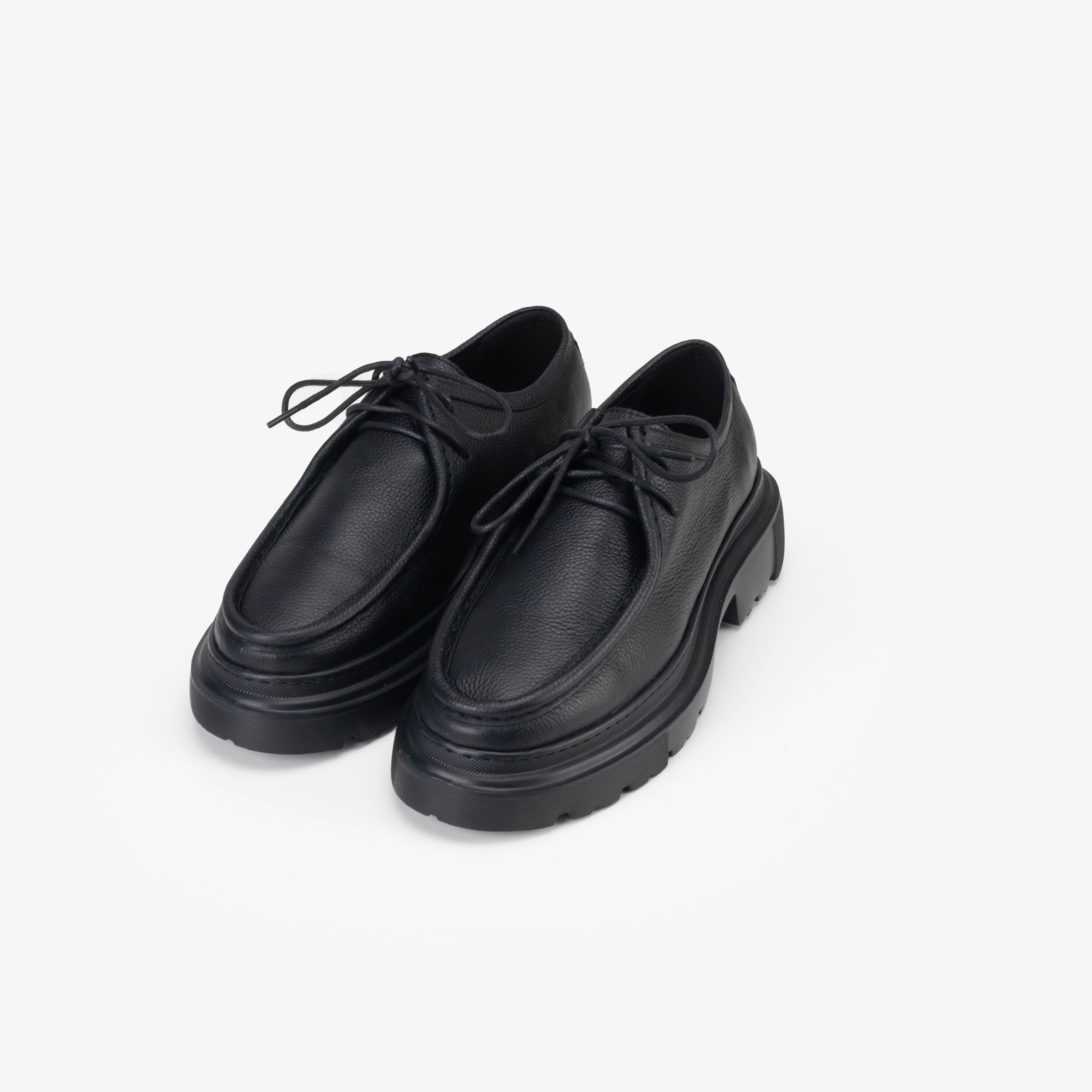 Basket Homme 0019 - Cuir Noir