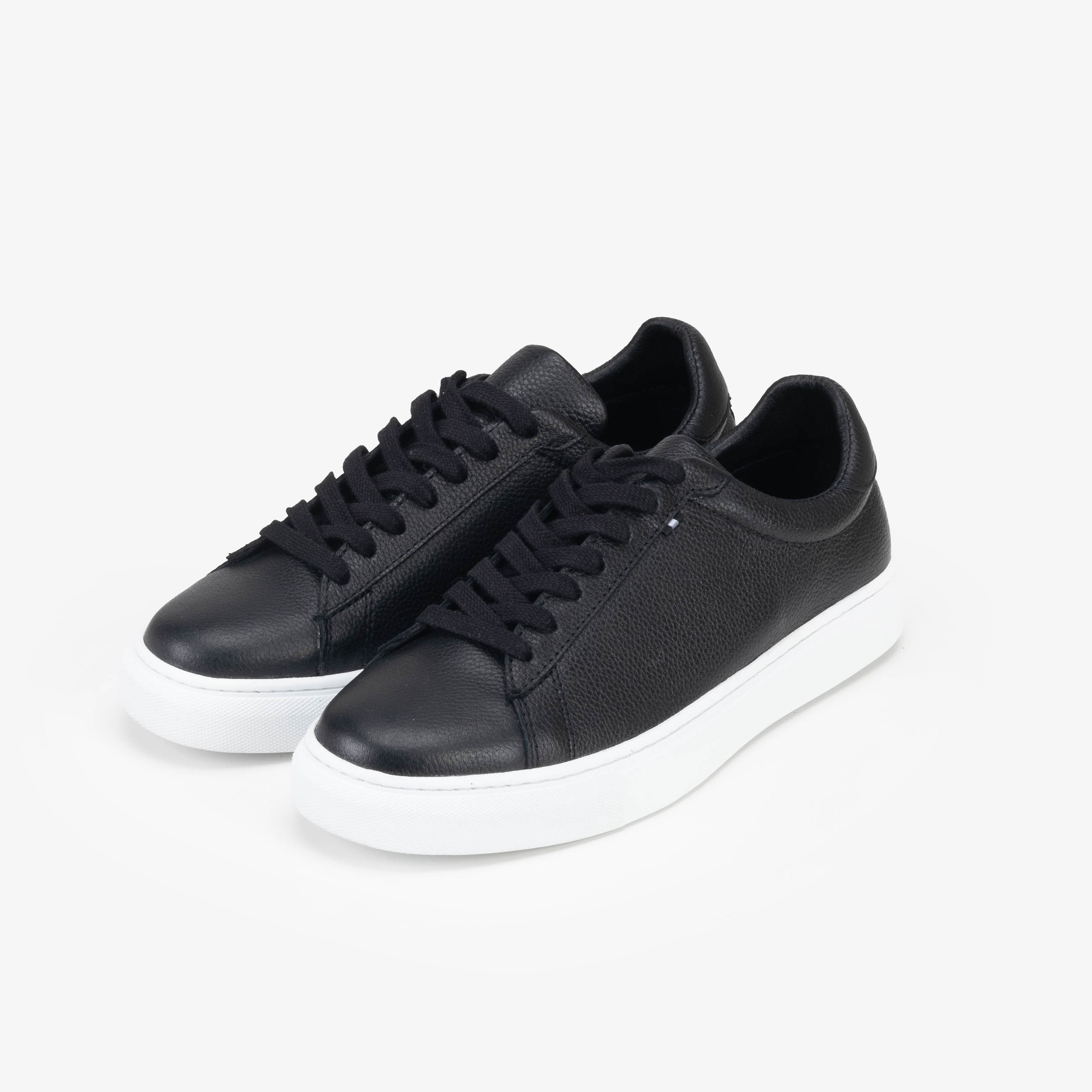 Basket Homme 0018 - Cuir Noir