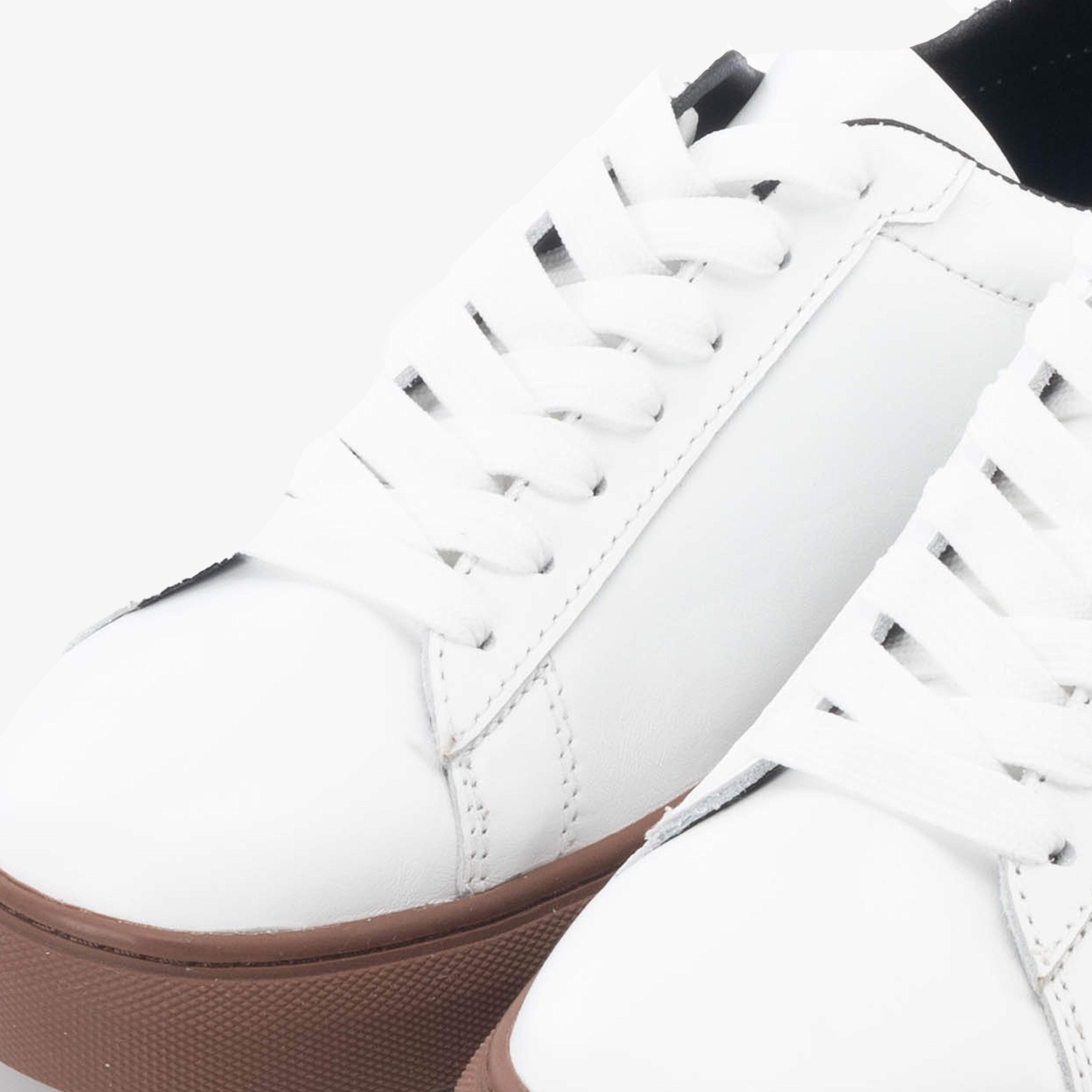 Basket Homme 0018 - Cuir Blanc